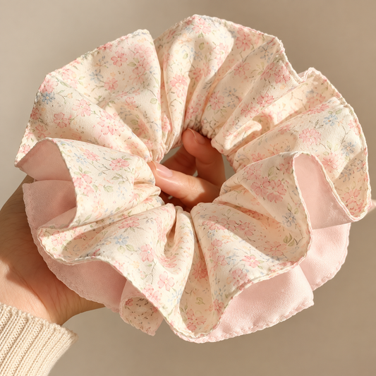 Cottage Bloom Oversized Scrunchie