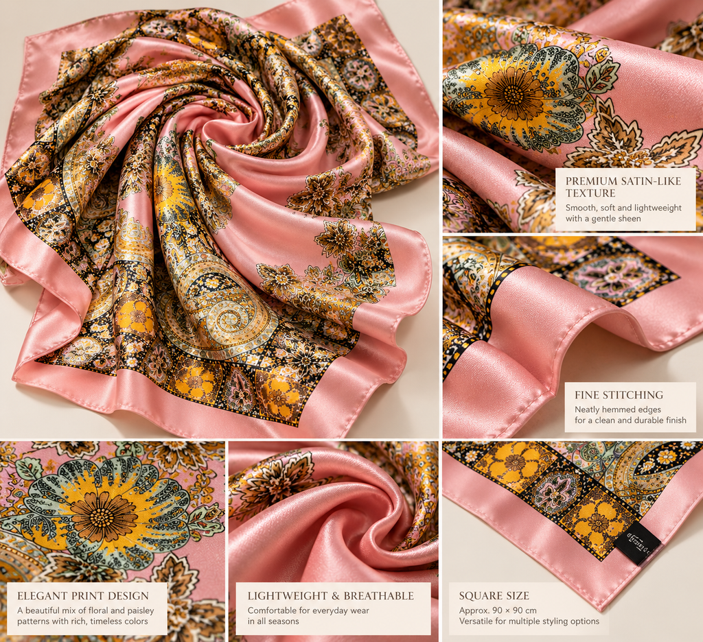 Vintage Garden Paisley Scarf