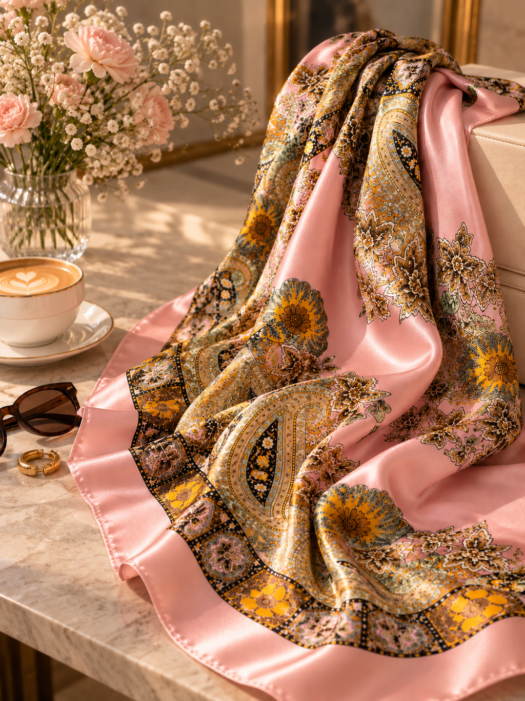 Vintage Garden Paisley Scarf