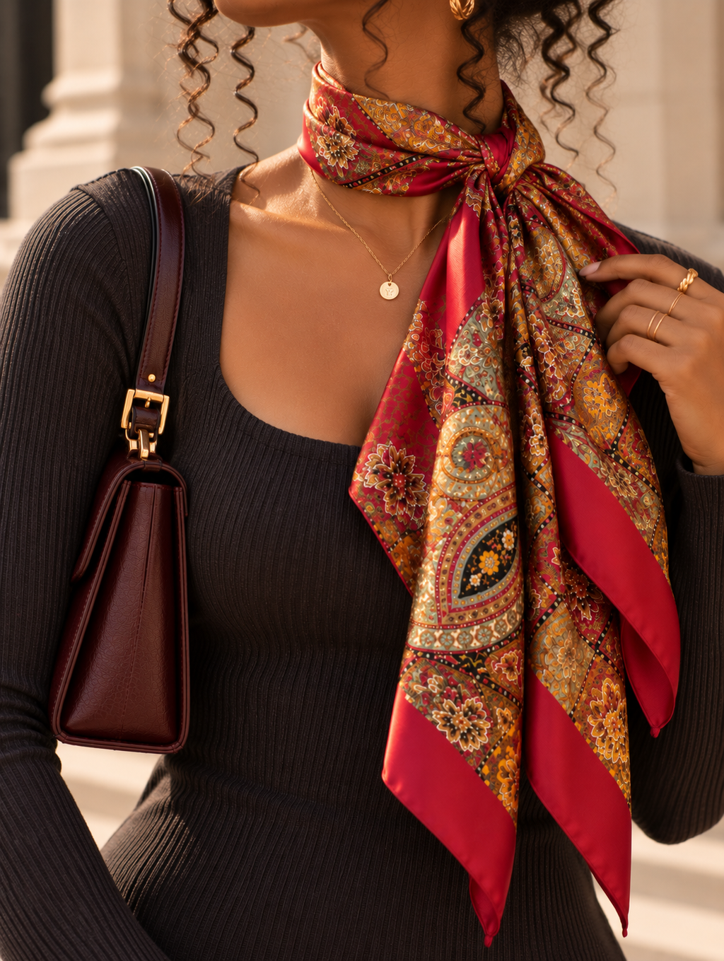 Vintage Garden Paisley Scarf