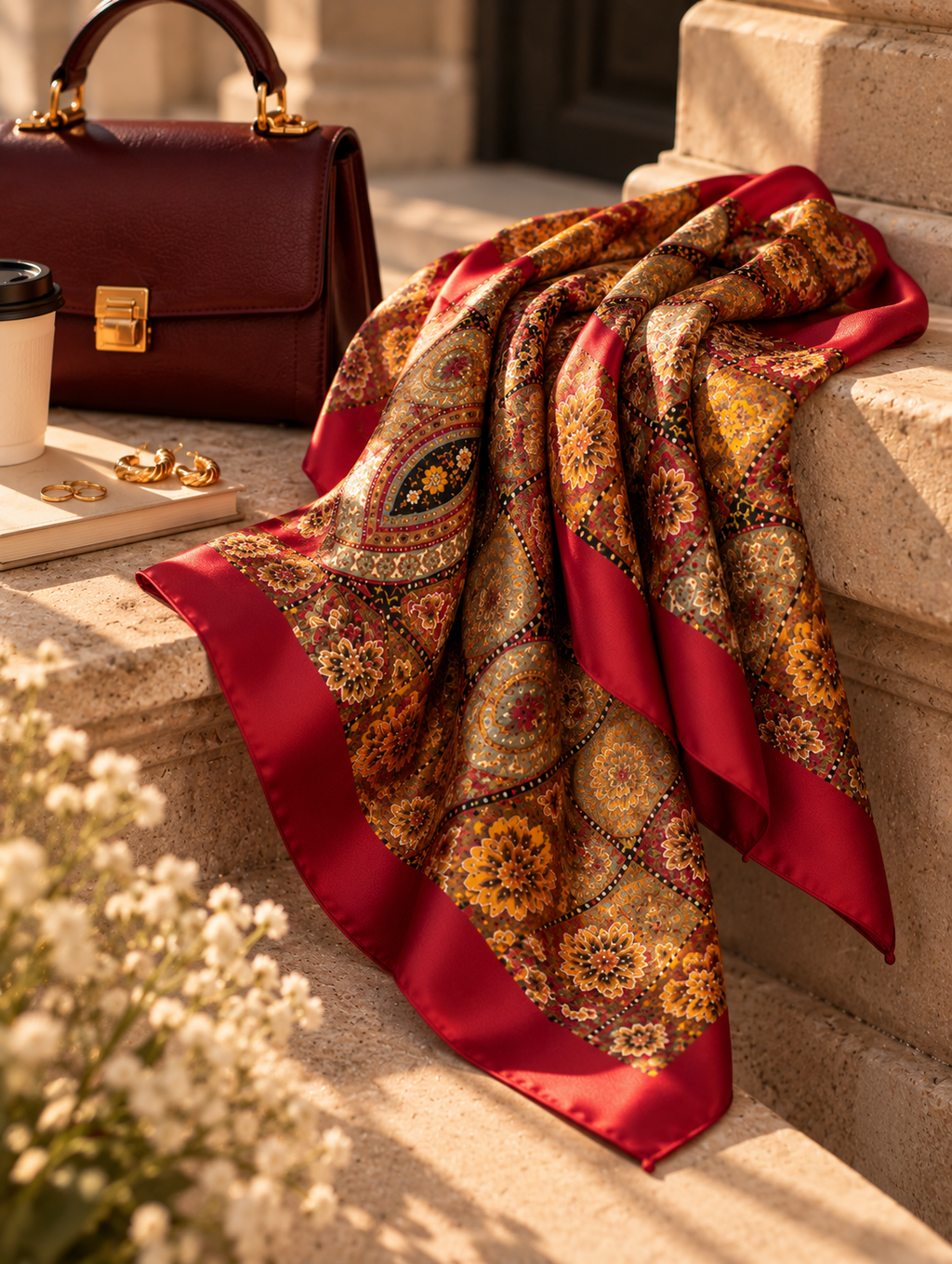 Vintage Garden Paisley Scarf