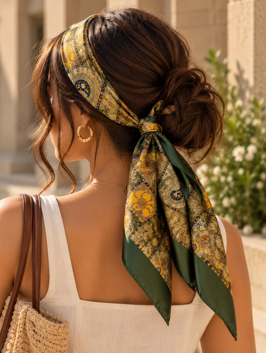 Vintage Garden Paisley Scarf