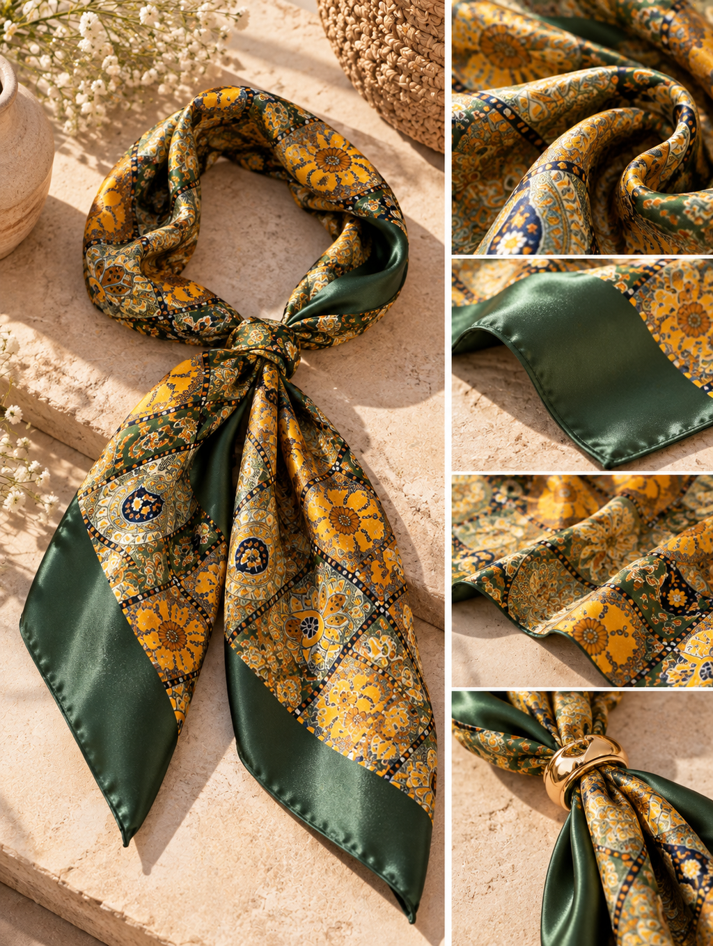 Vintage Garden Paisley Scarf